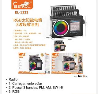 Radio Carregamento Solar FM