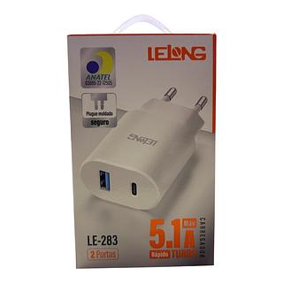 Fonte 2 Portas SaÍda USB/ Saída TPC 5.1A MÁX
