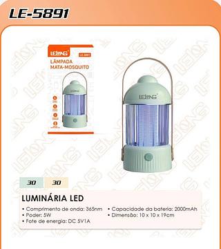 Lampada mata mosquito recarregável