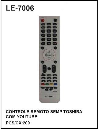 Controle Remoto SEMP TOSHIBA COM YOUTUBE
