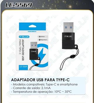 Adaptador USB P/ TYPE-C