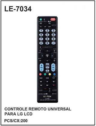 Controle Remoto UNIVERSAL P/ LG LCD
