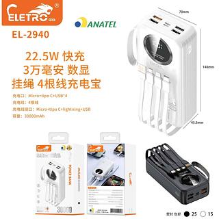 Carregador Power Bank 30000mah Super Rápido Portátil