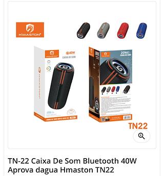 Caixa de Som Bluetooth 40W a prova D´água HMASTON
