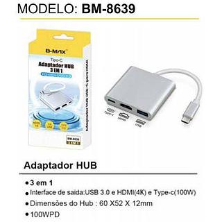ADAPPTADOR HUB 3 EM 1