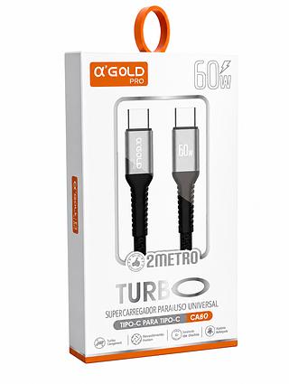 Cabo Tipo C/Tipo C Turbo 2M 60W