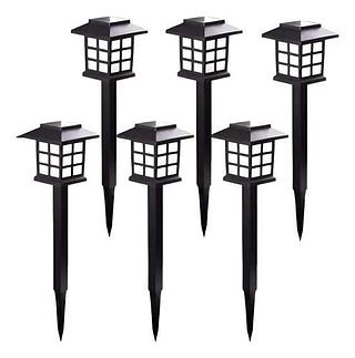 Kit 6 Peças Luminaria Jardim