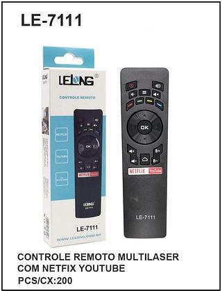Controle Remoto MULTILASER C/ NETFLIX YOUTUBE