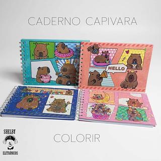 Caderno Capivara Para Colorir