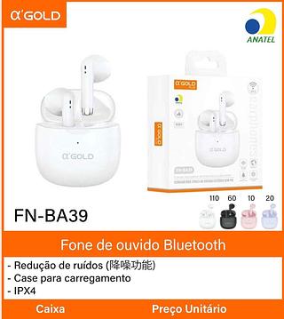Fone de ouvido Bluetooth- Ligação HD