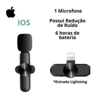 Microfone Profissional De Lapela Sem Fio Speaker K9 para IOS