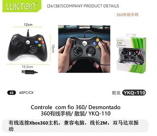 Controle X-360 com fio