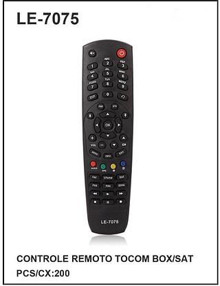 Controle Remoto TOCOM BOX/SAT