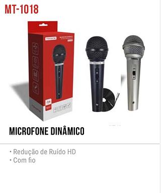 Microfone com fio Dinâmico Redução de Ruído HD