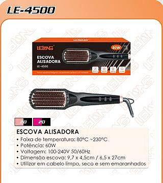 ESCOVA ALISADORA • Faixa de temperatura: 80°C ~230°C
