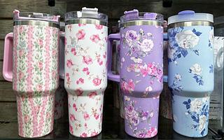 Copo Térmico 1200ML Florido