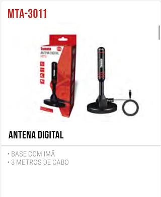 ANTENA DIGITAL INTERNA PARA TV -3M