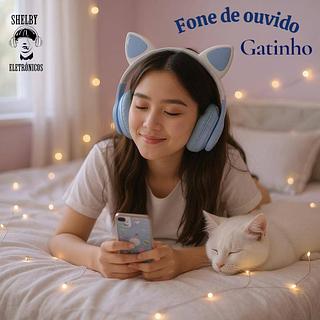 Fone De Ouvido Gatinho