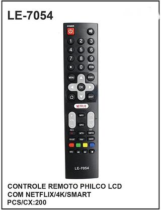 Controle Remoto PHILCO LCD com NETFLIX/4K/SMART