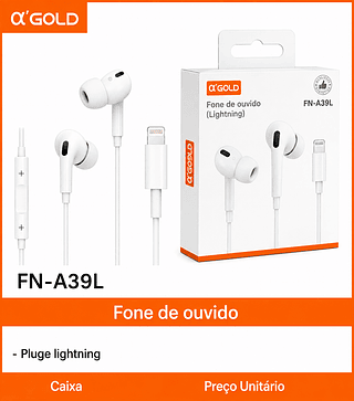 Fone de ouvido- Plugue lightining-iphone