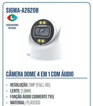 Câmera Dome 4 em 1 com Àudio