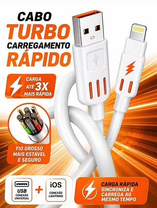 Cabo USB/IOS CARREGAMENTO TURBO