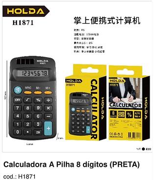 Calculadora A Pilha 8 dígitos