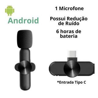 Microfone Profissional De Lapela Sem Fio Speaker K8 K9 Para Android TIPO-C
