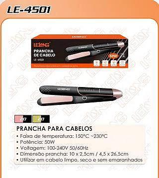 Chapinha Para Cabelos • Faixa de temperatura: 150°C ~230°C