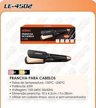 Chapinha Para Cabelos • Faixa de temperatura: 150°C ~230°C