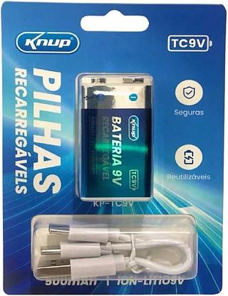 Bateria Recaregavel + Pilha Recarregavel + Cabo Usb/Type C