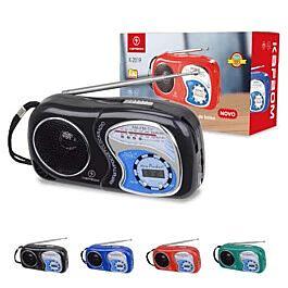 Radio Com Relogio Digital FM/AM/TV 3 Bands