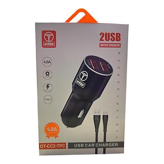 Carregador USB Carro 2 USB TPC