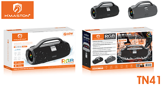 Caixa de Som Bluetooth 60W a prova D´água HMASTON