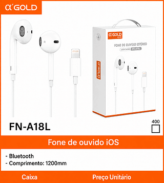Fone De Ouvido Plug Lightning