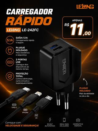CARREGADOR RÁPIDO LELONG