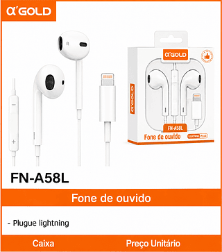 Fone de ouvido - Plugue lightining-iphone