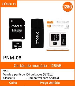 Cartão de Memória 128GB GOLD