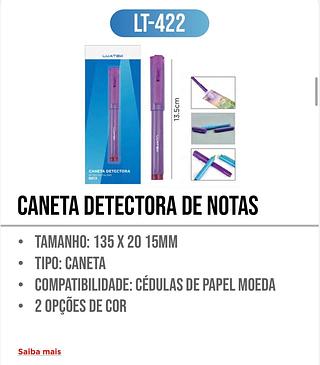 Caneta Detectora de Notas