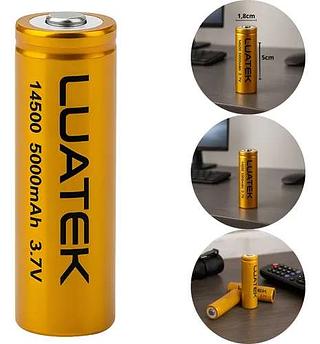 Pilha Recarregavel 14500 3.7v