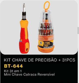 KIT CHAVE DE PRECISÃO + 31PCS