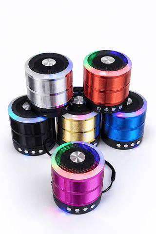 CAIXA DE SOM BLUETOOTH 887 RGB C/ LED