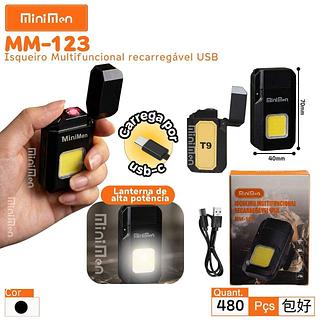 Isqueiro Multifuncional Recarregável USB