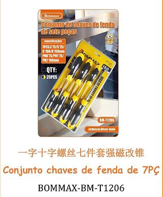 Conjunto chaves de fenda de 7PÇ