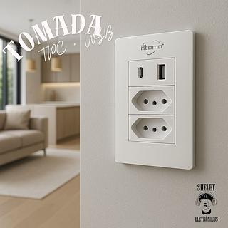 Tomada Usb + Tpc Duo