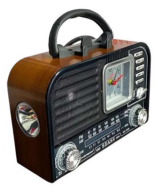 Radio Com Relogio BT Com 3 Bands