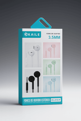 Fone de Ouvido Com Fio