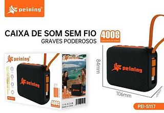 Caixa de som PEINING e POWER BANK 4000 mAh