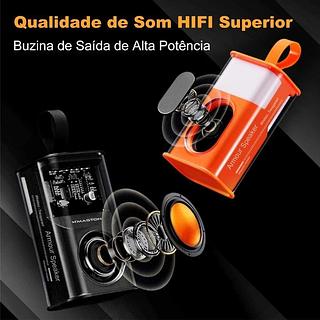Caixa de Som Bluetooth Impermeável e á Prova de Poeira