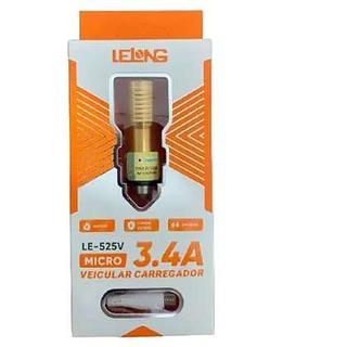 CARREGADOR VEICULAR LELONG (acompanha cabo ios)